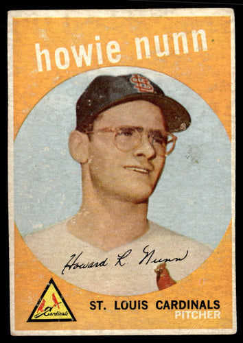 1959 Topps #549 Howie Nunn VGEX-B111R4