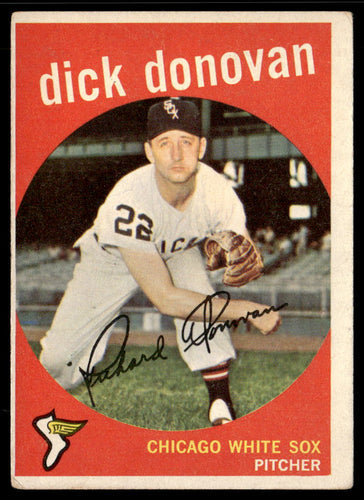 1959 Topps #5 Dick Donovan VGEX-B111R4