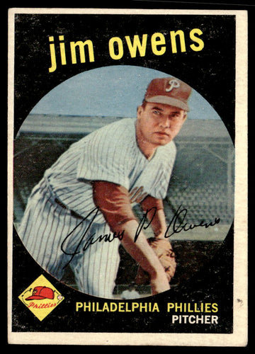 1959 Topps #503 Jim Owens VGEX-B111R4