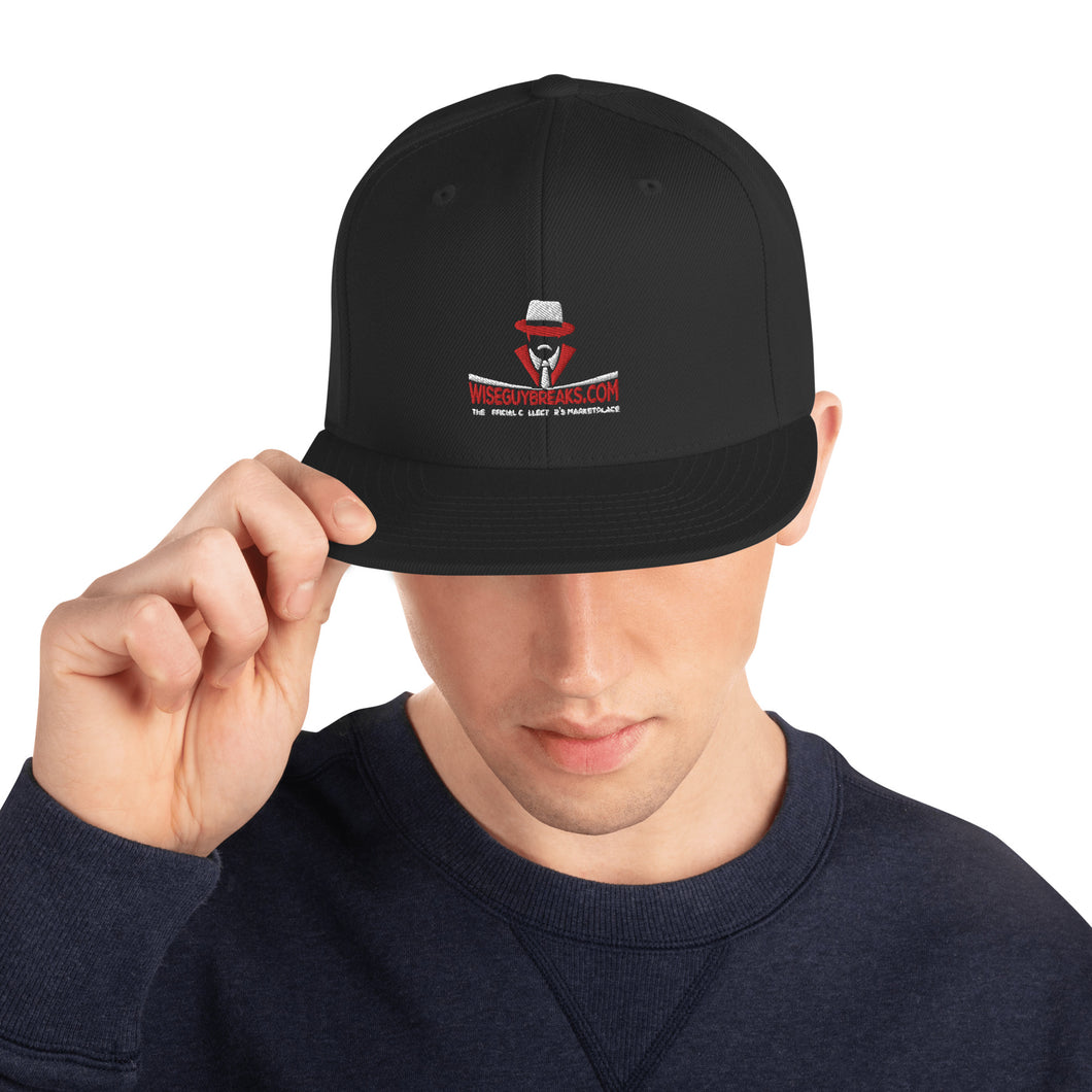 WiseGuyBreaks Embroidered Logo Snapback Hat